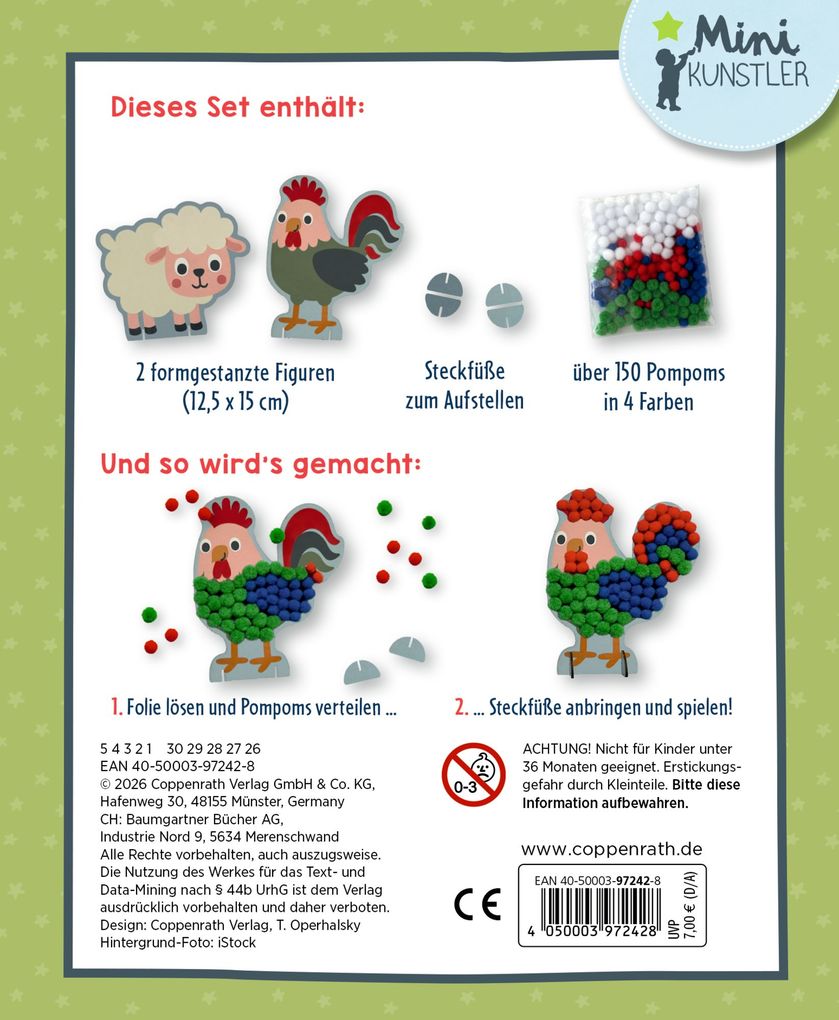 Weitere Ansicht: Mein kleines Bastelset: Pompom-Figuren