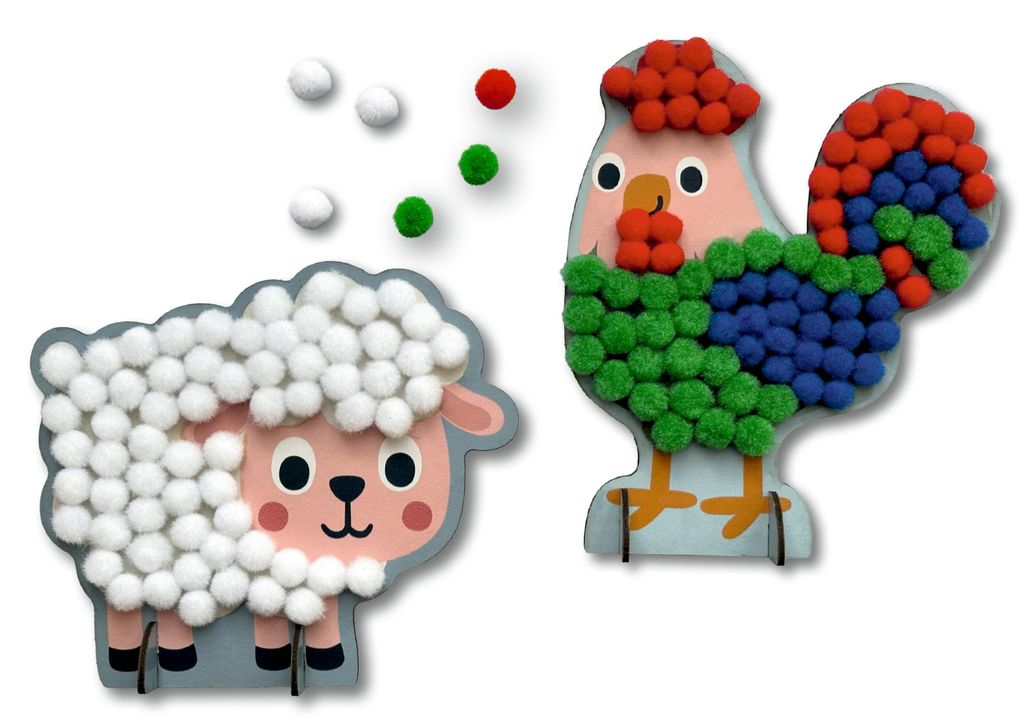 Weitere Ansicht: Mein kleines Bastelset: Pompom-Figuren