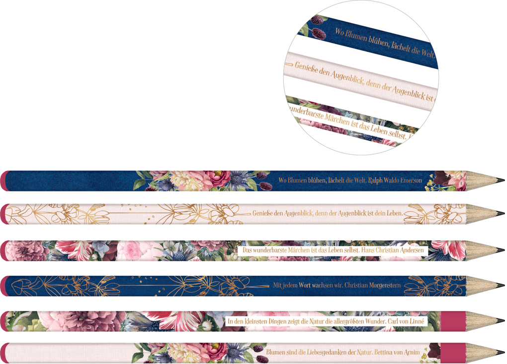 Weitere Ansicht: Bleistift-Set mit Sprüchen