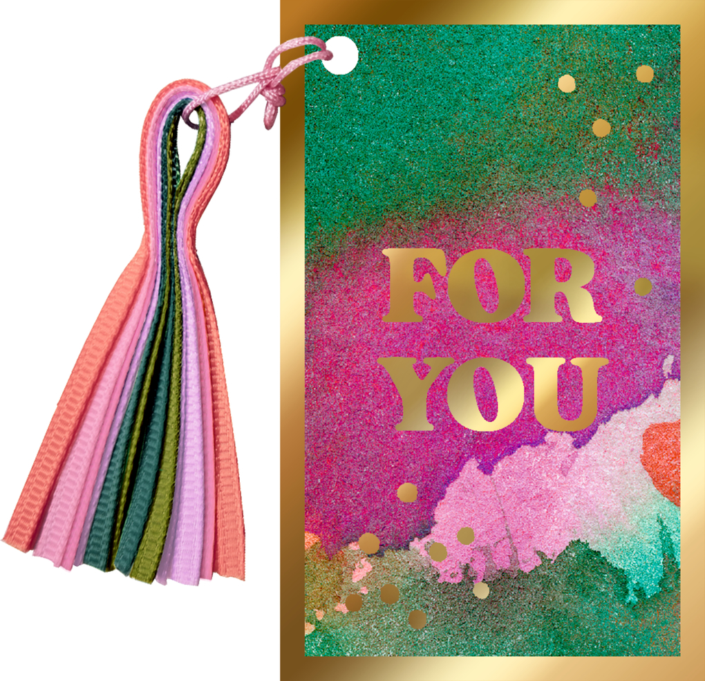 Weitere Ansicht: Geschenkanhänger mit Quaste - Schöner Schenken