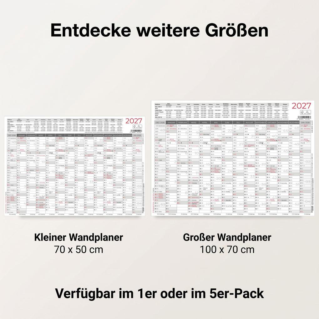 Weitere Ansicht: Kleiner Wandplaner 1 Stk. gerollt 2027 | Neumann Verlage GmbH & Co. KG