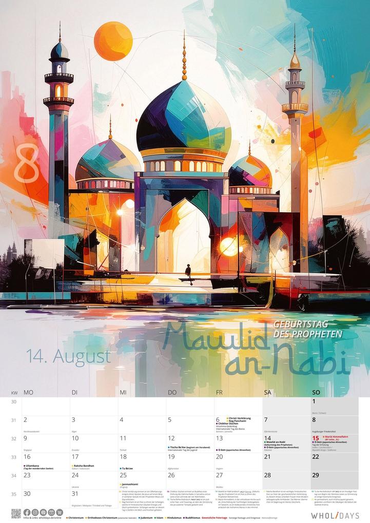Weitere Ansicht: wholidays Kalender 2027 | Neumann Verlage GmbH & Co. KG