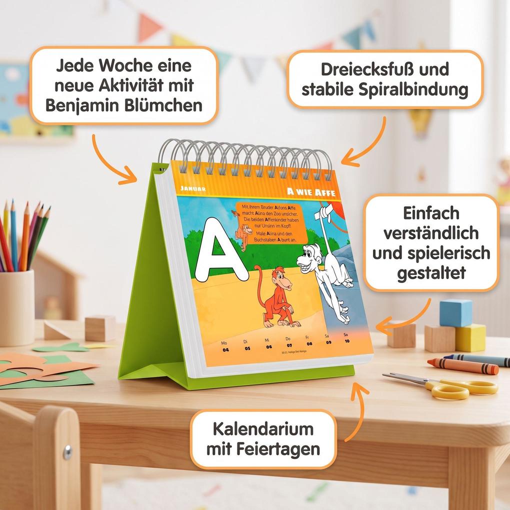 Weitere Ansicht: Benjamin Blümchen Spiel- und Spaßkalender 2027 | Neumann Verlage GmbH & Co. KG, Kiddinx Media GmbH
