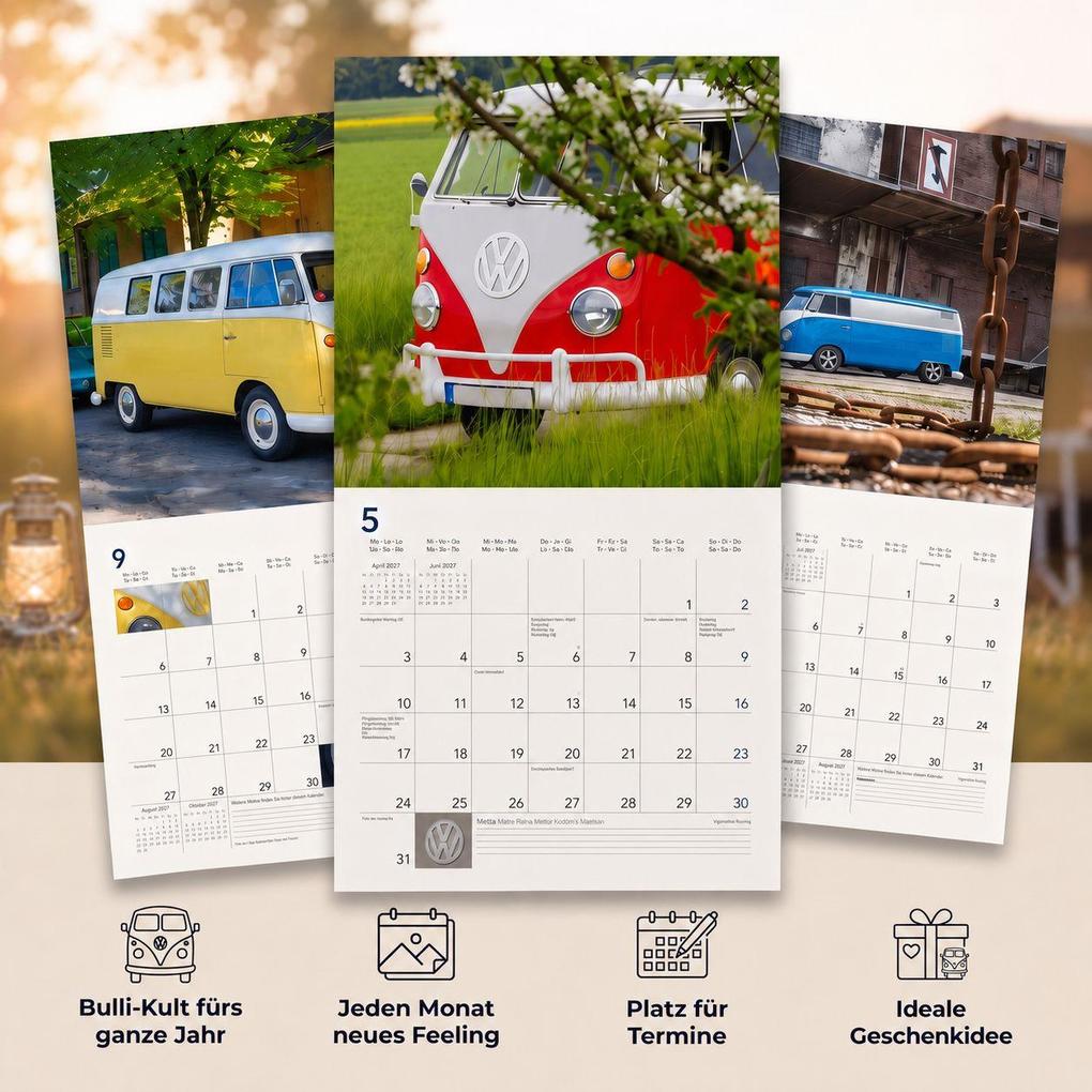 Weitere Ansicht: VW Bullikalender 2027 | Neumann Verlage GmbH & Co. KG, Volkswagen AG