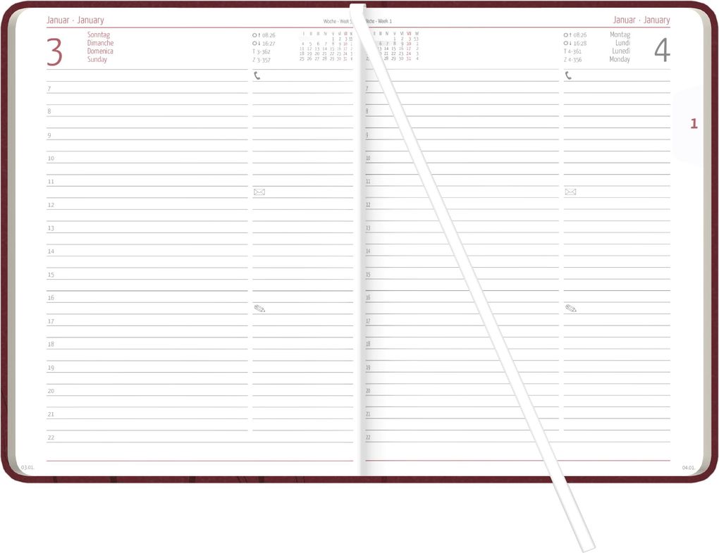 Weitere Ansicht: Buchkalender Flower 2027