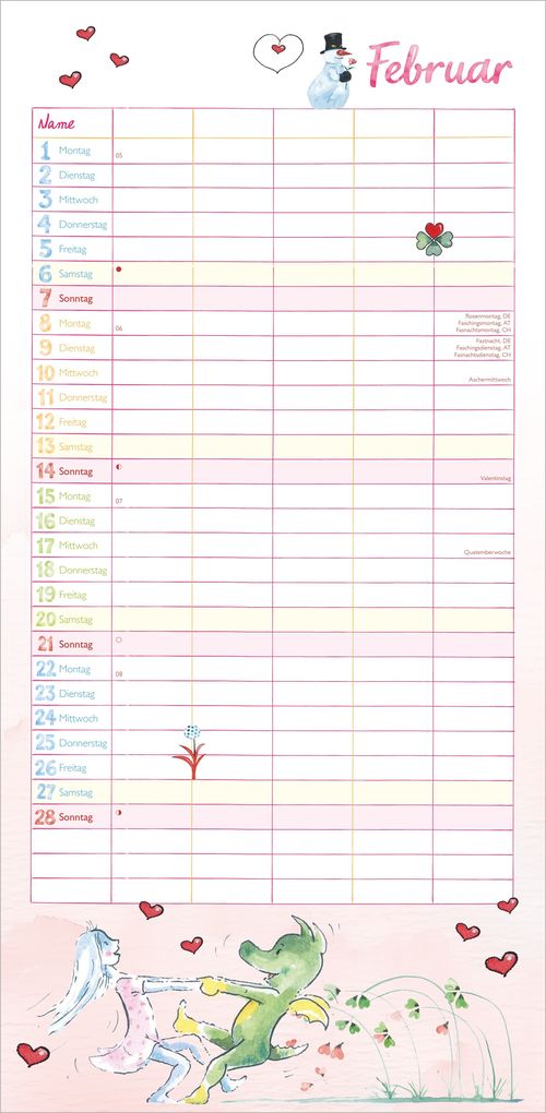 Weitere Ansicht: Der Tabaluga Familienplaner 2027 | Neumann Verlage GmbH & Co. KG