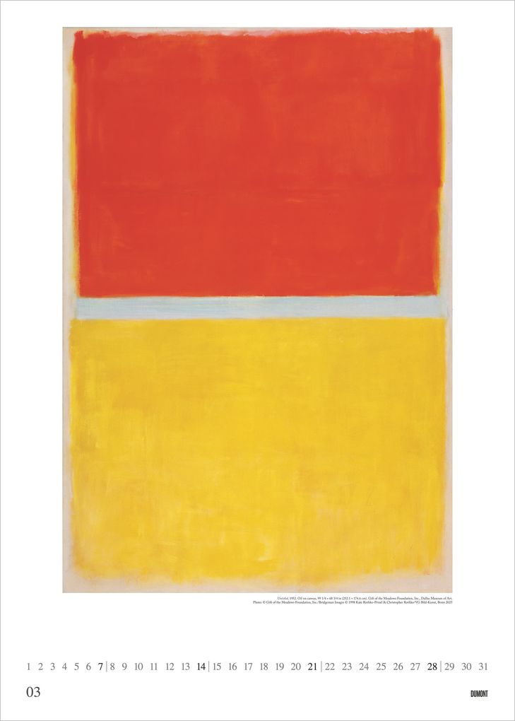 Weitere Ansicht: Mark Rothko 2027 | Neumann Verlage GmbH & Co. KG