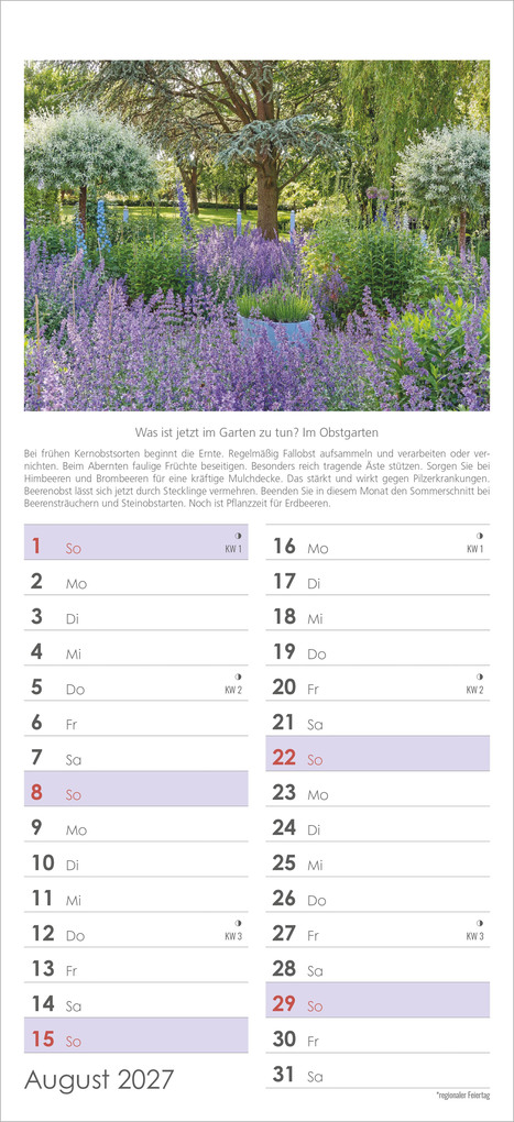 Weitere Ansicht: Gartenplaner 2027 | Neumann Verlage GmbH & Co. KG