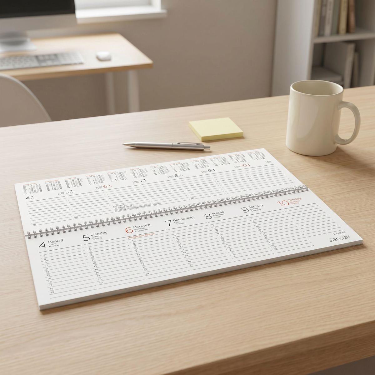 Weitere Ansicht: ZETTLER Tischkalender Expert blau 2027