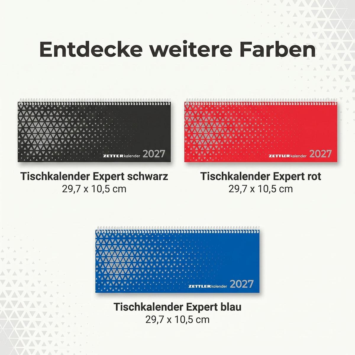 Weitere Ansicht: ZETTLER Tischkalender Expert blau 2027