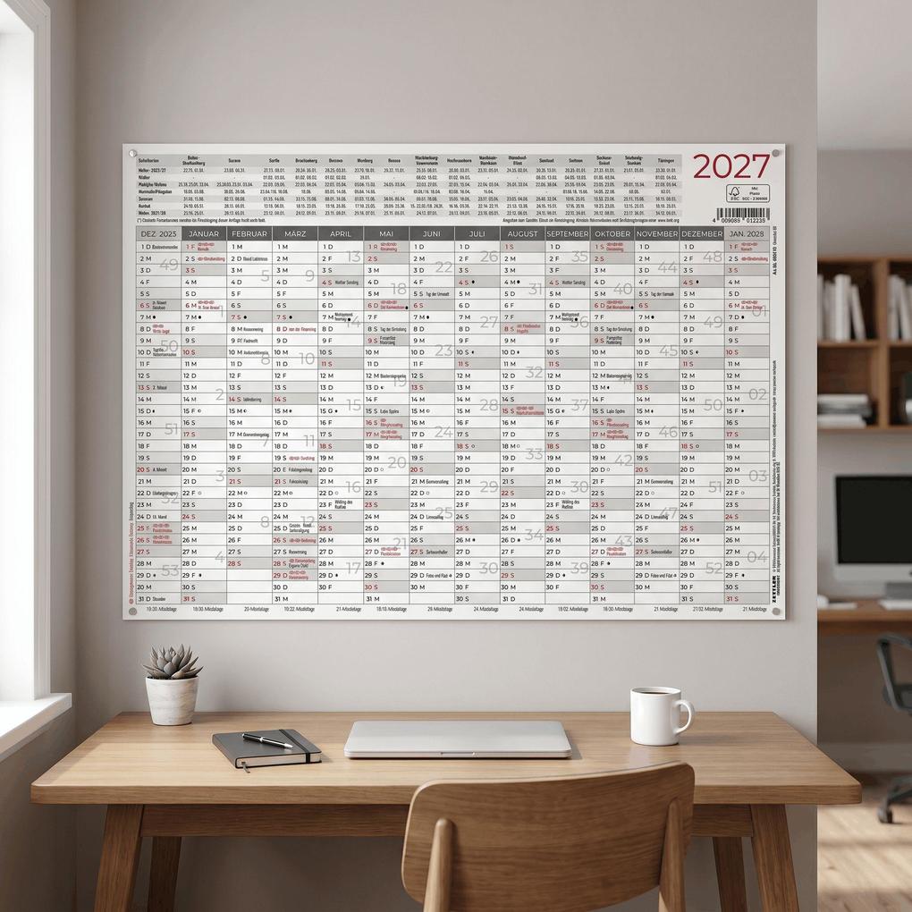 Weitere Ansicht: Großer Wandplaner 14 Monate 1 Stk. gerollt 2027 | Neumann Verlage GmbH & Co. KG