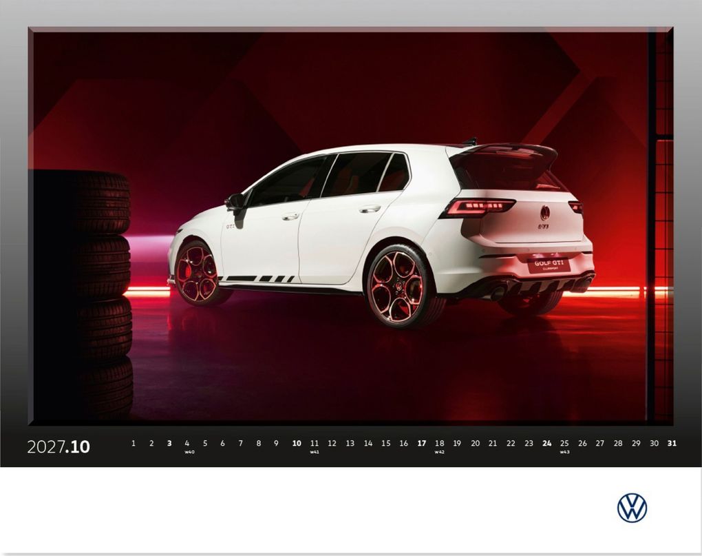 Weitere Ansicht: VW Golf GTI Calendar 2027