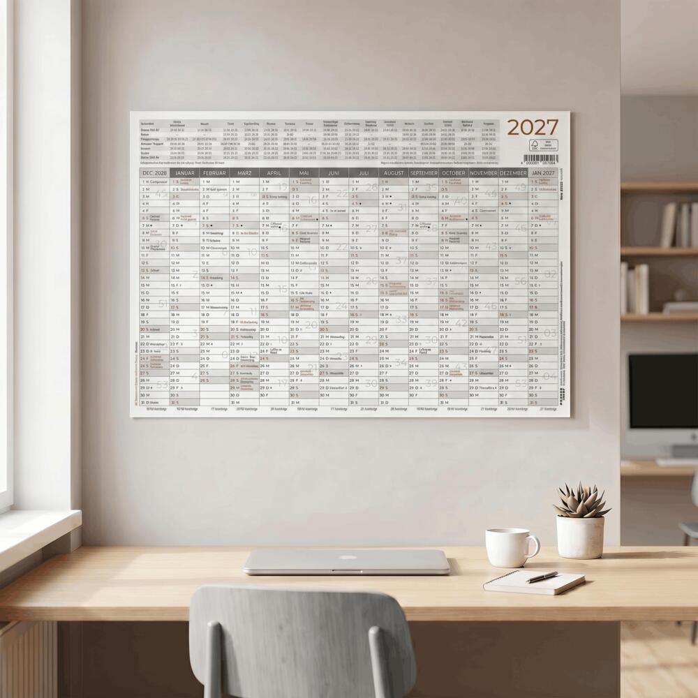 Weitere Ansicht: Kleiner Wandplaner 5 Stk. gerollt 2027 | Neumann Verlage GmbH & Co. KG