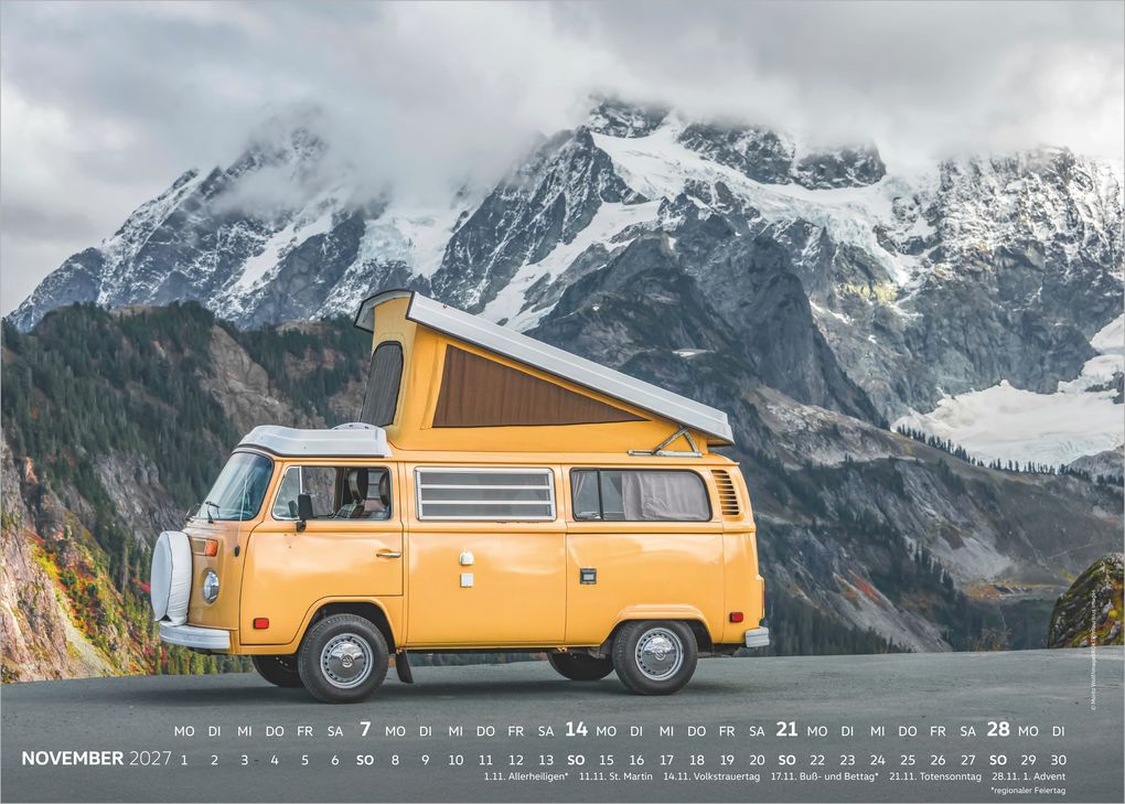 Weitere Ansicht: VW Bullikalender 2027 | Neumann Verlage GmbH & Co. KG, Volkswagen AG