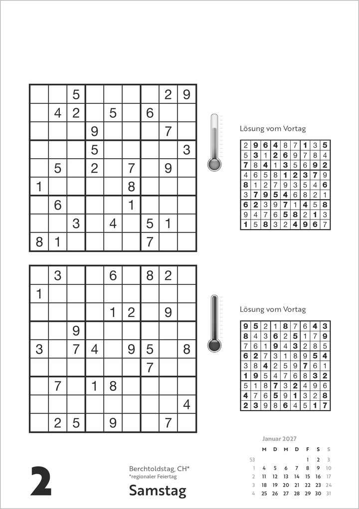 Weitere Ansicht: Das tägliche Sudoku 2027 | Neumann Verlage GmbH & Co. KG