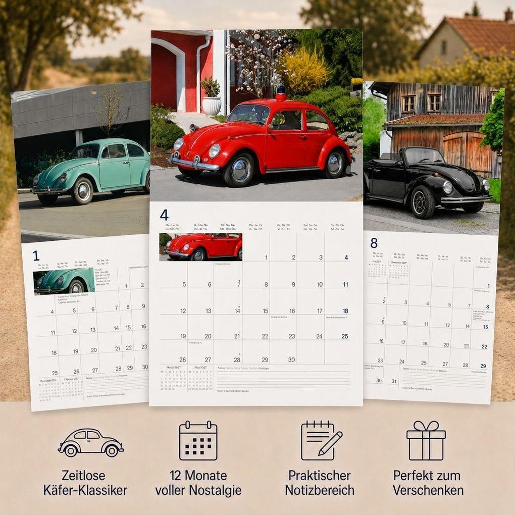 Weitere Ansicht: VW Käferkalender 2027 | Neumann Verlage GmbH & Co. KG, Volkswagen AG