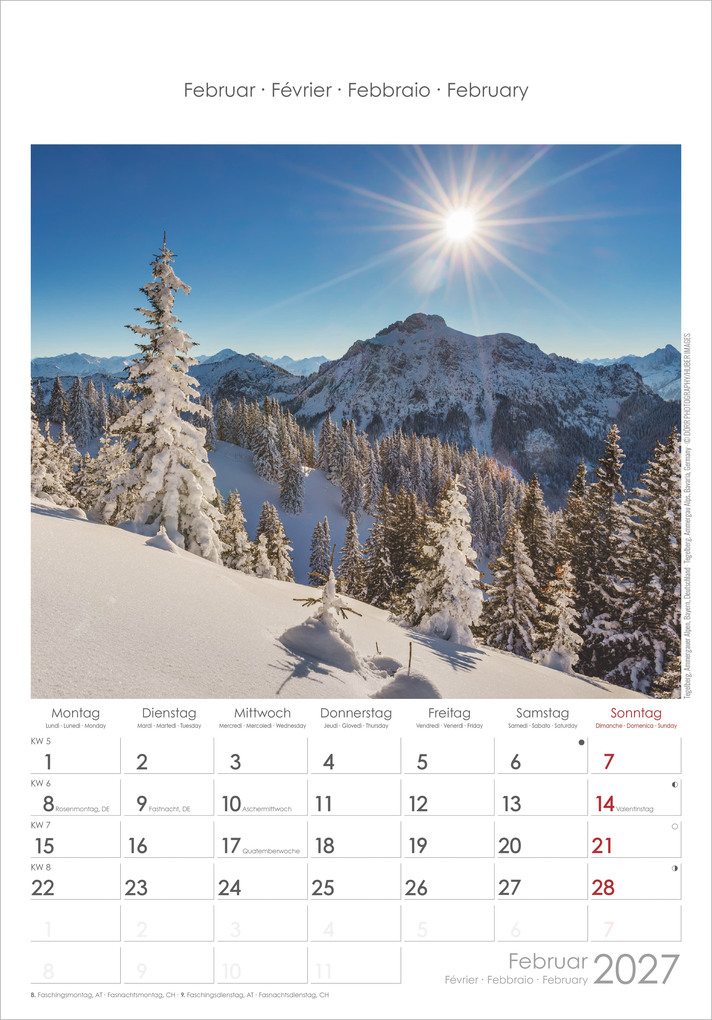 Weitere Ansicht: Alpen 2027 | Neumann Verlage GmbH & Co. KG