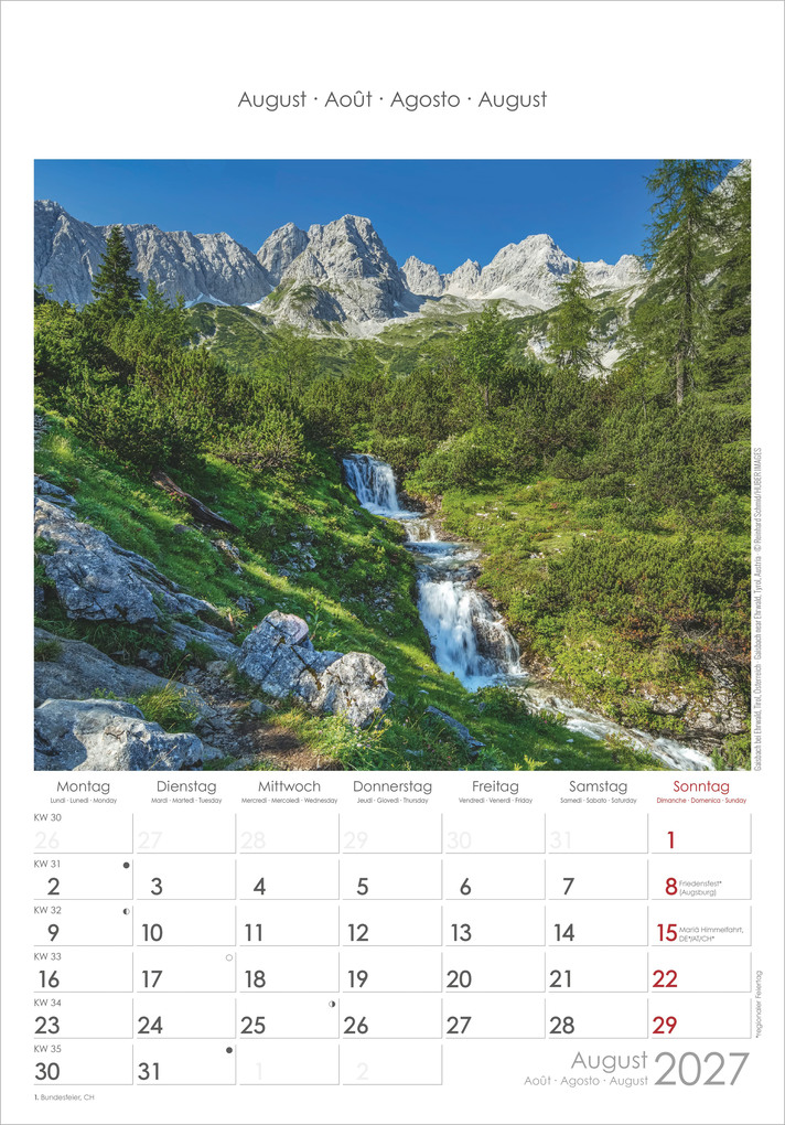 Weitere Ansicht: Alpen 2027 | Neumann Verlage GmbH & Co. KG