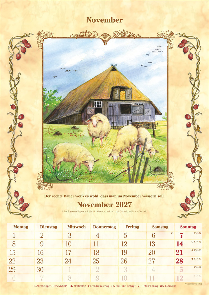 Weitere Ansicht: Bauernkalender 2027 | Neumann Verlage GmbH & Co. KG