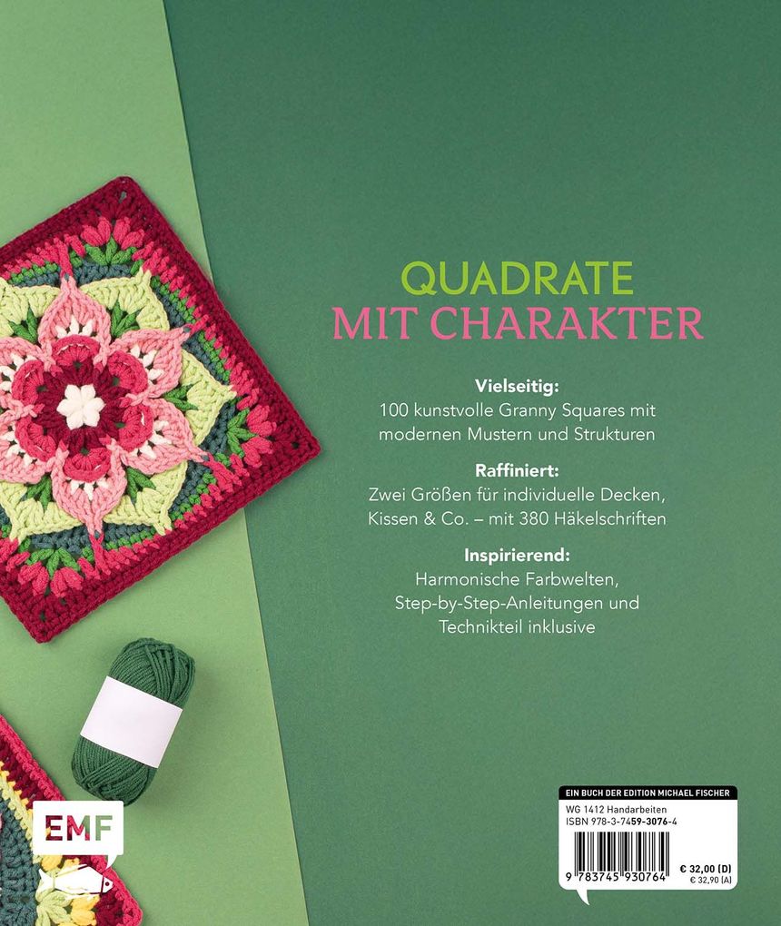 Weitere Ansicht: Musterbibel Granny Squares: Häkelzauber in 3D-Optik | Diana Krenz