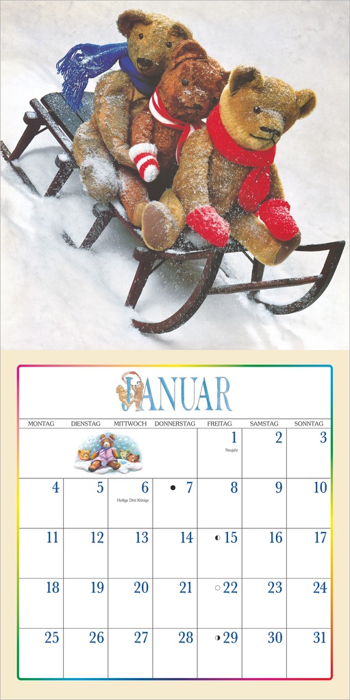 Weitere Ansicht: Der Teddybär Kalender 2027