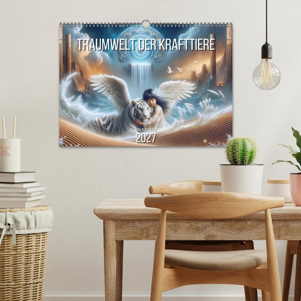 Weitere Ansicht: Traumwelt der Krafttiere (Wandkalender 2027 DIN A3 quer), CALVENDO Monatskalender | Aria-Elena Leon, Calvendo