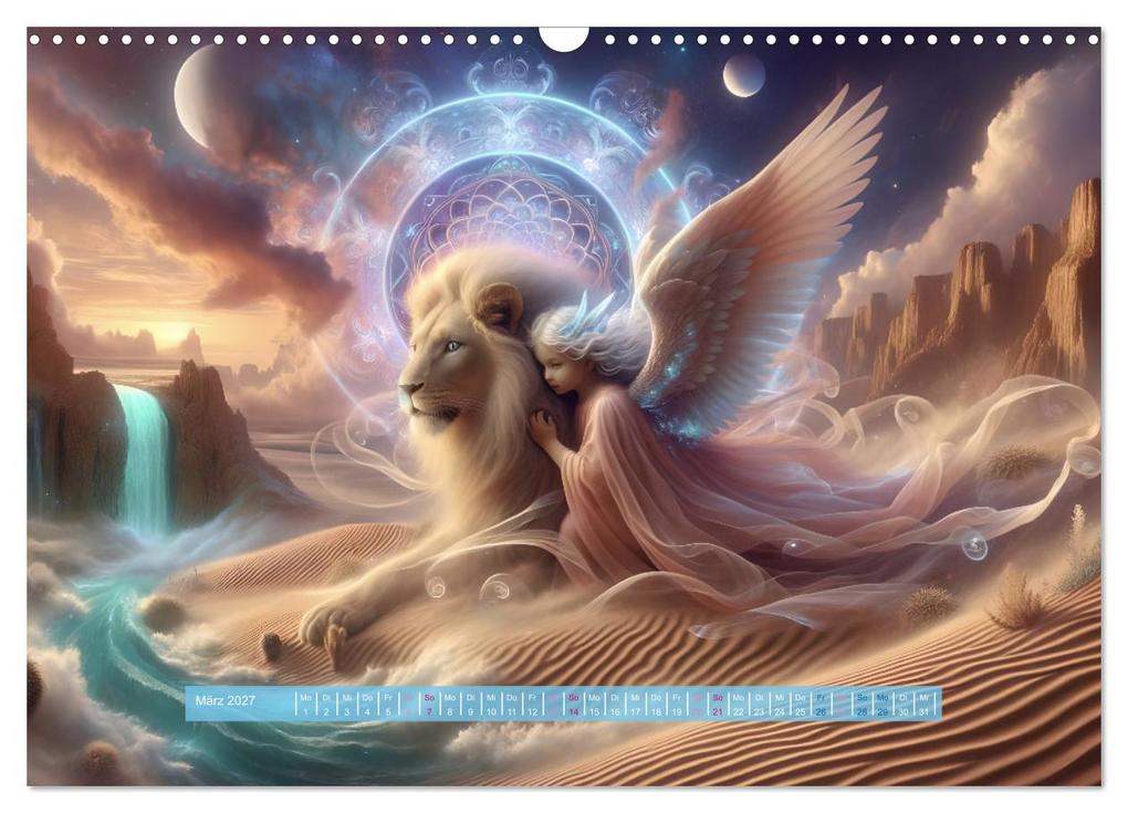 Weitere Ansicht: Traumwelt der Krafttiere (Wandkalender 2027 DIN A3 quer), CALVENDO Monatskalender | Aria-Elena Leon, Calvendo