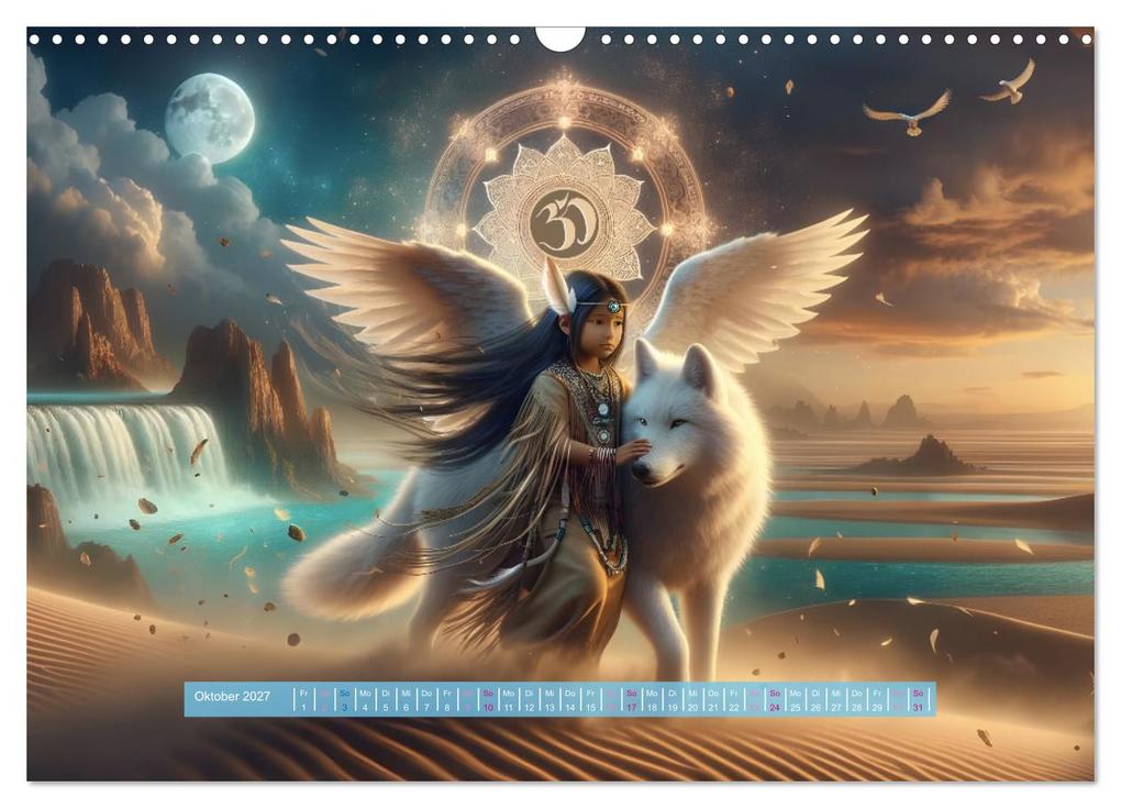 Weitere Ansicht: Traumwelt der Krafttiere (Wandkalender 2027 DIN A3 quer), CALVENDO Monatskalender | Aria-Elena Leon, Calvendo