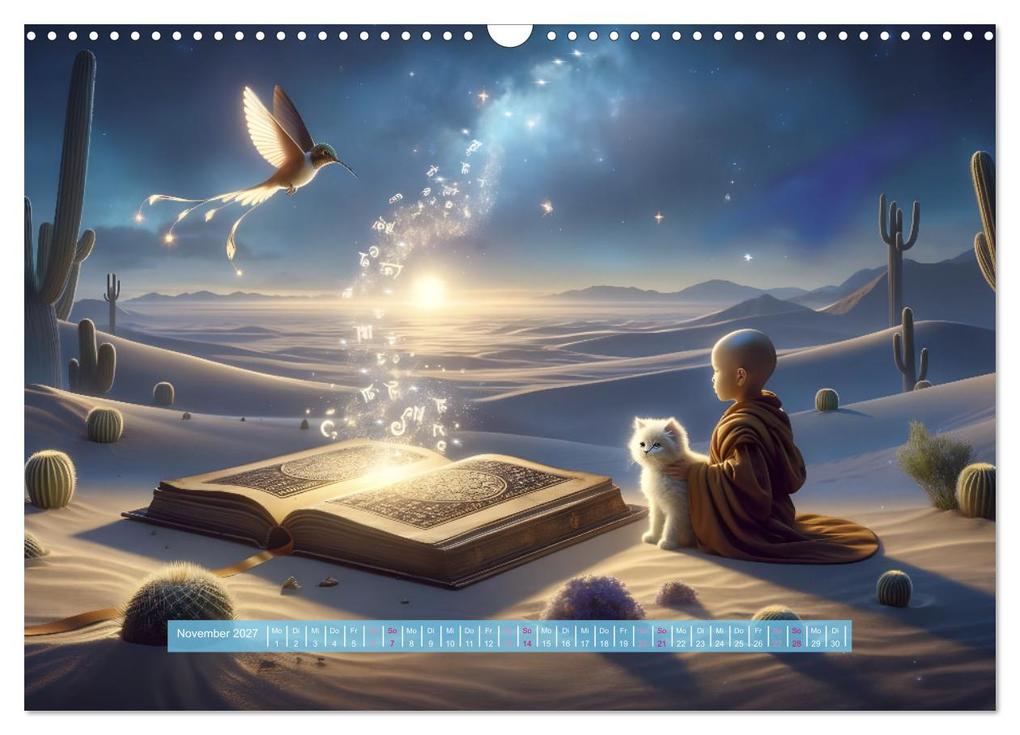 Weitere Ansicht: Traumwelt der Krafttiere (Wandkalender 2027 DIN A3 quer), CALVENDO Monatskalender | Aria-Elena Leon, Calvendo