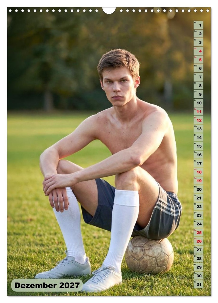Weitere Ansicht: Nachspielzeit - Athletische Fußballer - sinnlich und intensiv (Wandkalender 2027 DIN A3 hoch), CALVENDO Monatskalender | SF-Design SF-Design, Calvendo, SF-Design