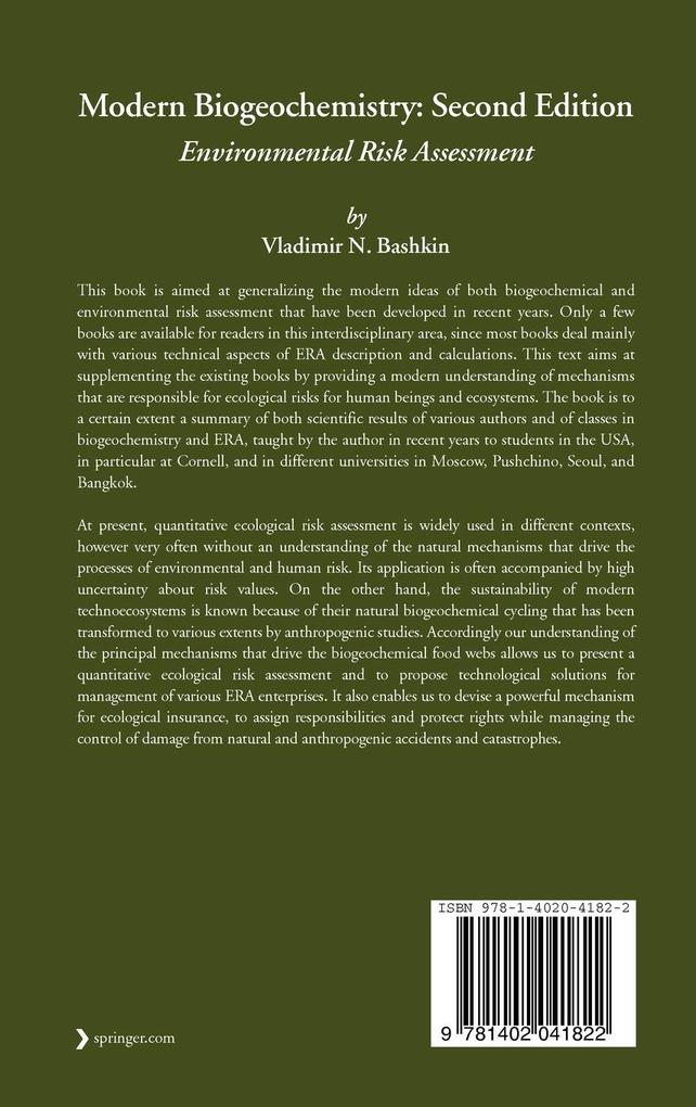Weitere Ansicht: Modern Biogeochemistry | Vladimir N Bashkin