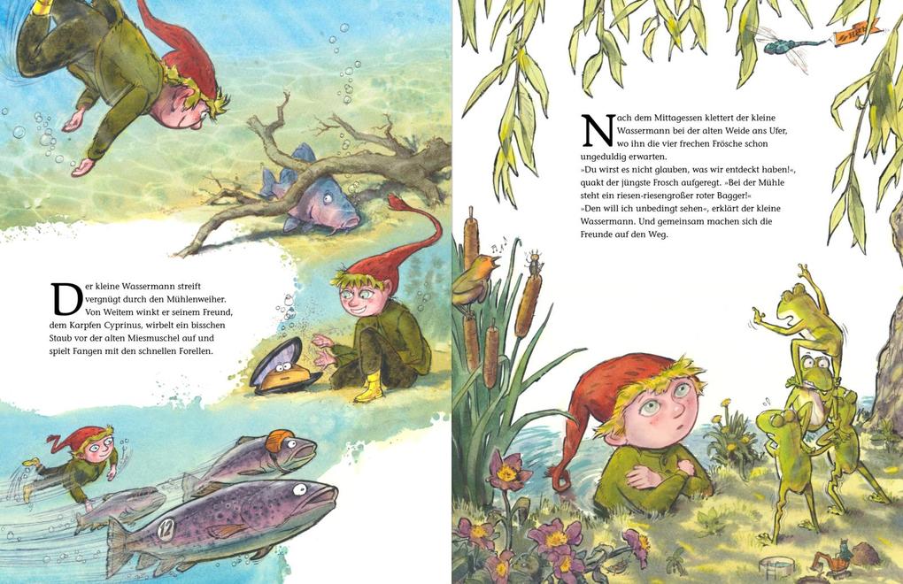 Weitere Ansicht: Der kleine Wassermann: Aufregung im Mühlenweiher | Otfried Preußler, Regine Stigloher