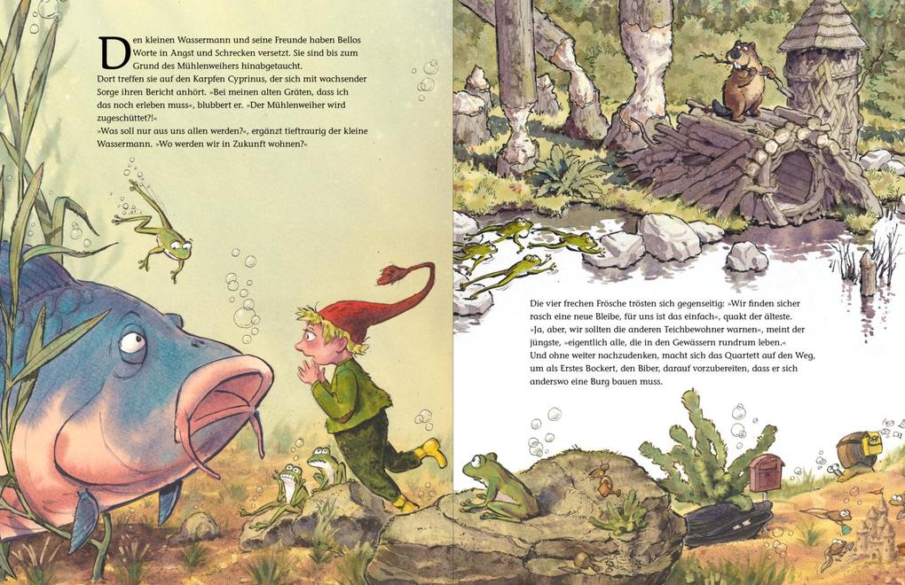 Weitere Ansicht: Der kleine Wassermann: Aufregung im Mühlenweiher | Otfried Preußler, Regine Stigloher