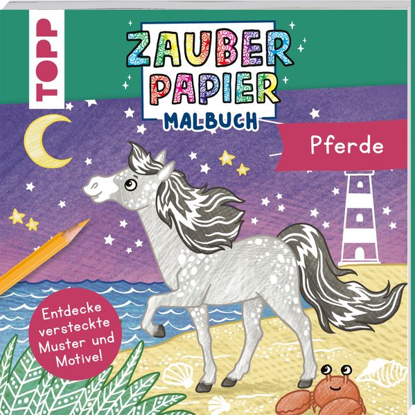 Produktbild: Zauberpapier Malbuch Pferde | Bibi Hecher