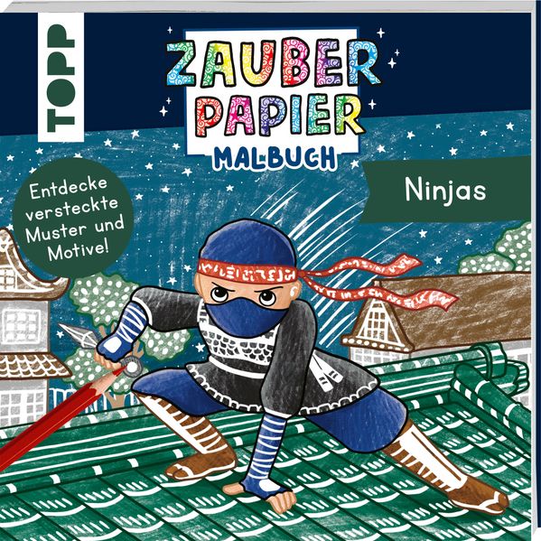 Produktbild: Zauberpapier Malbuch Ninjas | Mimi Hecher
