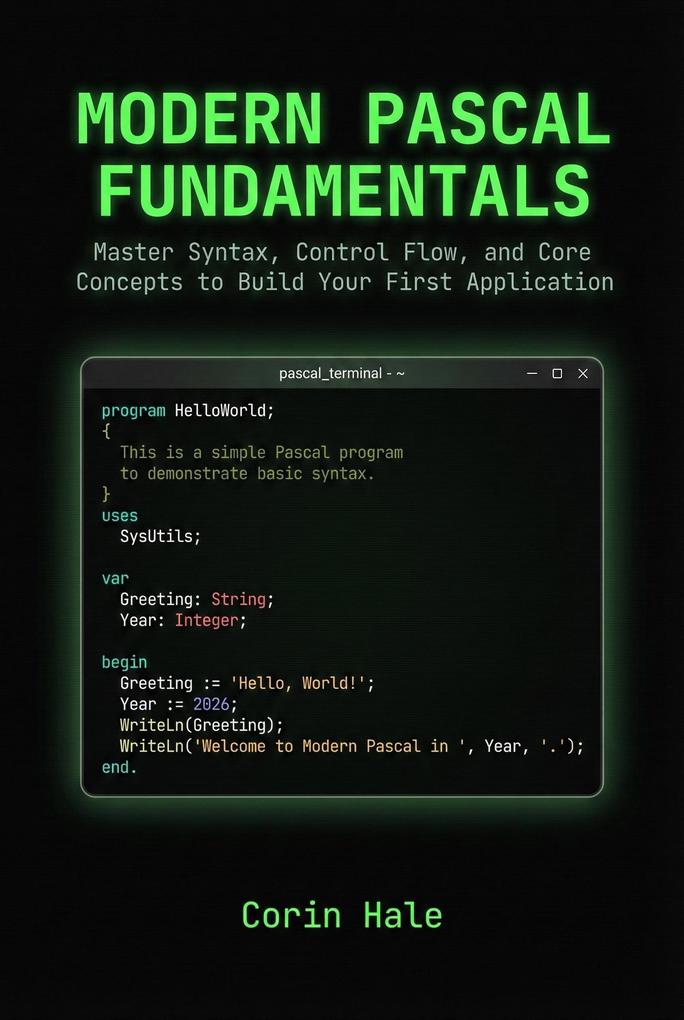 eBook epub: "Modern Pascal Fundamentals: Master Syntax, Control Flow ...