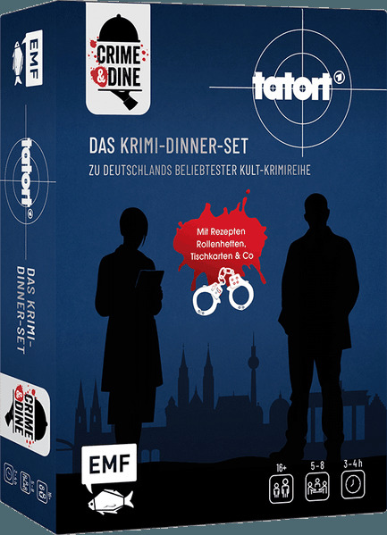 Produktbild: Crime & Dine - Tatort - Das Krimi-Dinner-Set zu Deutschlands beliebtester Kult-Krimireihe | Paperdice Holding GmbH