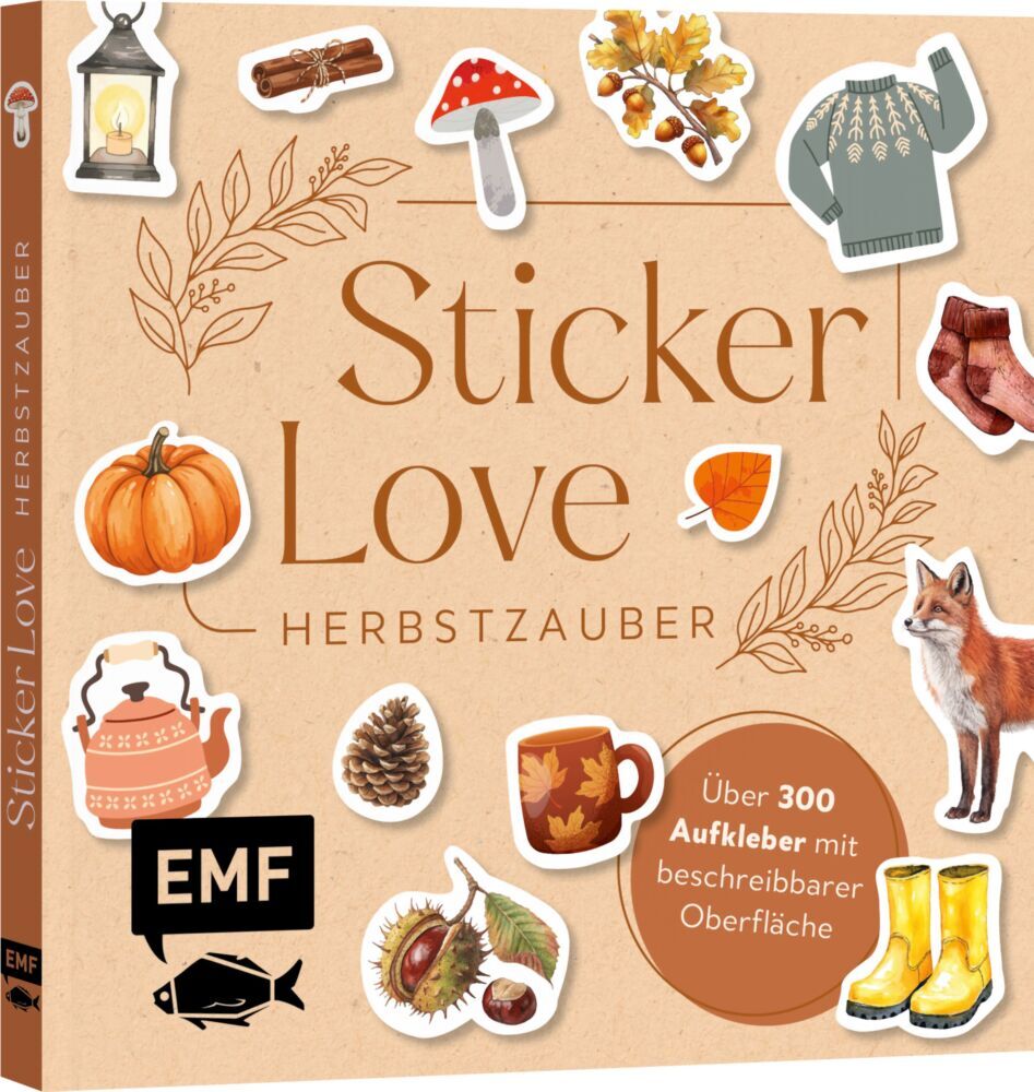 Produktbild: Sticker Love: Herbstzauber - Über 300 Etiketten und Cozy-Autumn-Aufkleber mit beschreibbarer Oberfläche