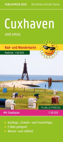 Produktbild: Publicpress Rad- und Wanderkarte Cuxhaven und umzu (mit Stadtplan) 1:60.000