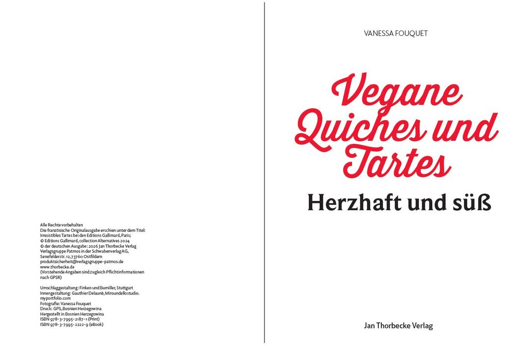 Weitere Ansicht: Vegane Quiches und Tartes | Vanessa Fouquet