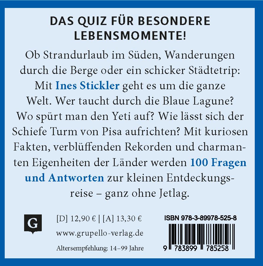 Weitere Ansicht: Weltenbummler. Das Quiz | Ines Stickler