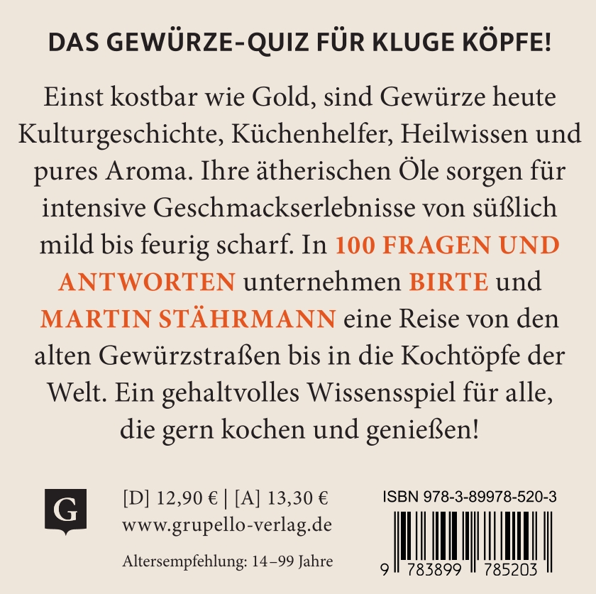 Weitere Ansicht: Gewürze-Quiz | Birte Stährmann, Martin Stährmann