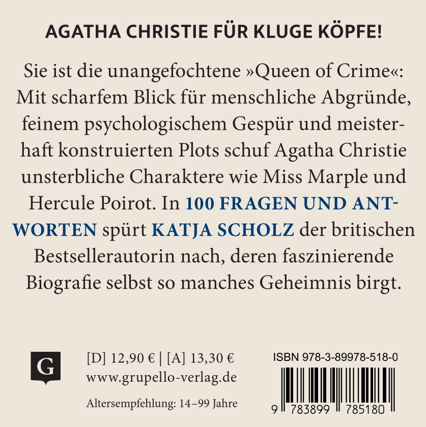 Weitere Ansicht: Agatha Christie-Quiz | Katja Scholz