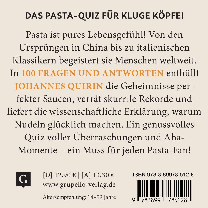 Weitere Ansicht: Pasta-Quiz | Johannes Quirin
