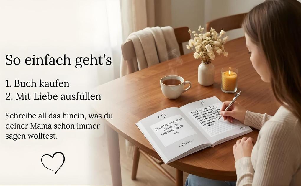 Weitere Ansicht: Für Dich, Mama - Alles was ich dir schon immer sagen wollte - Das Mama Geschenk Buch | M. Artis Creations