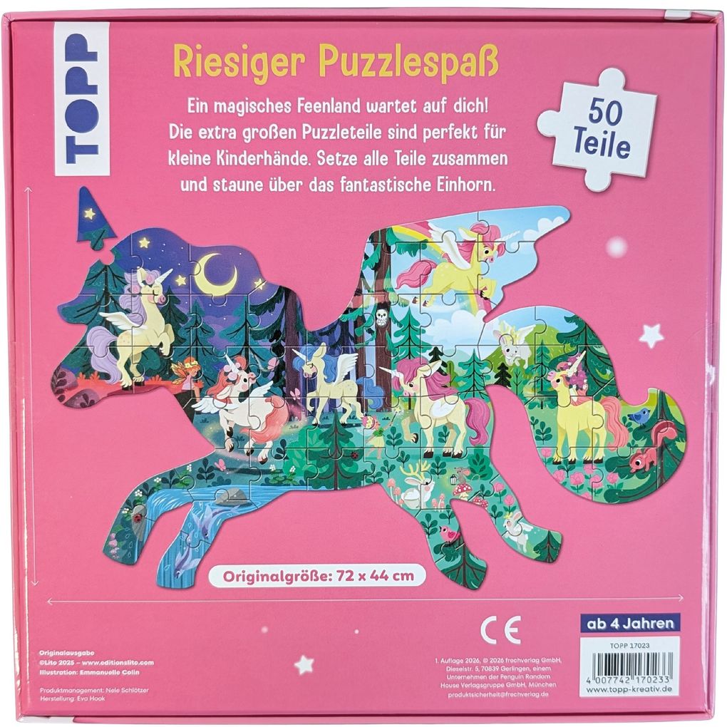 Weitere Ansicht: Einhorn XXL-Formpuzzle | Emmanuelle Colin