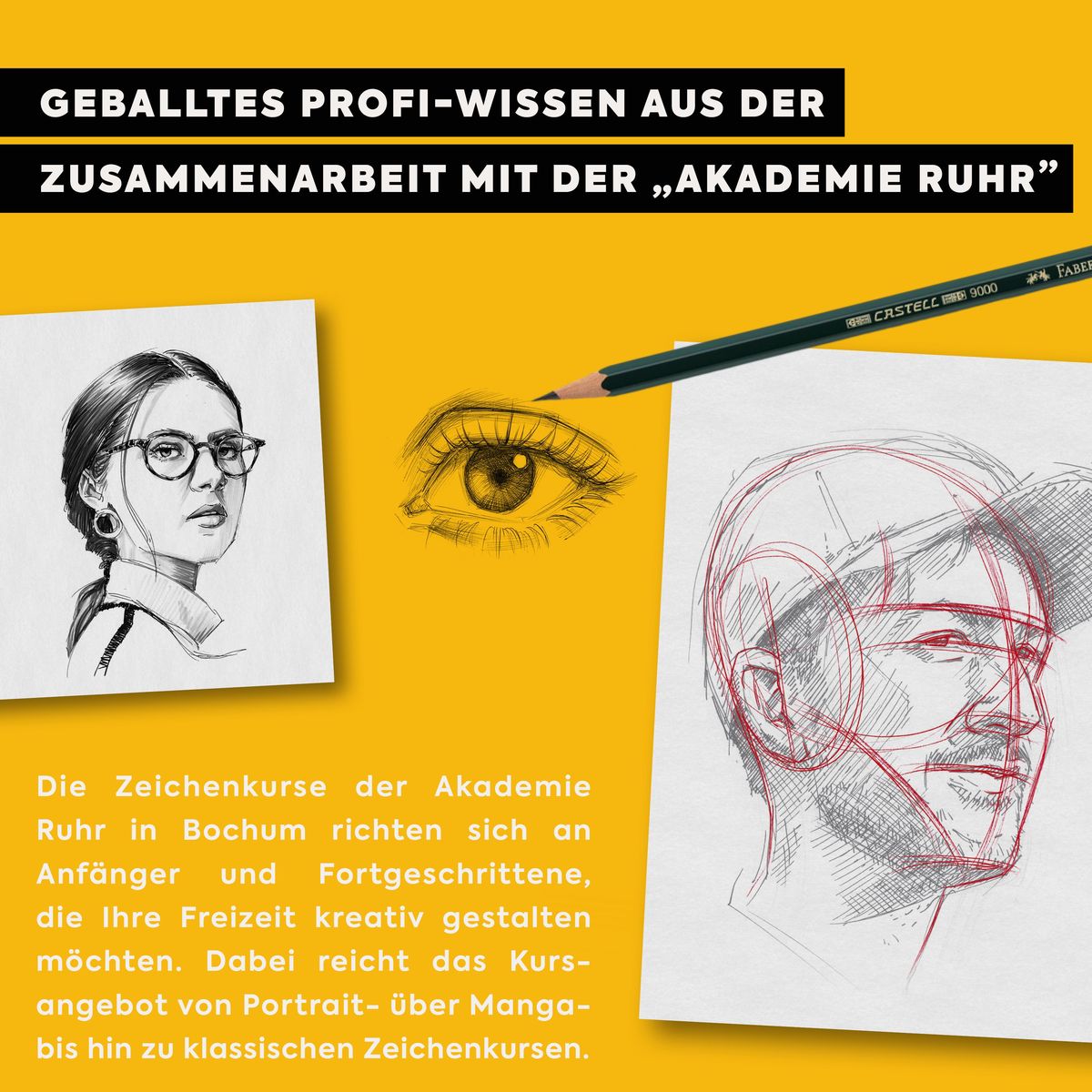 Weitere Ansicht: Richtig Zeichnen lernen Menschen. Übungsbuch | Andreas Modzelewski, Akademie Ruhr