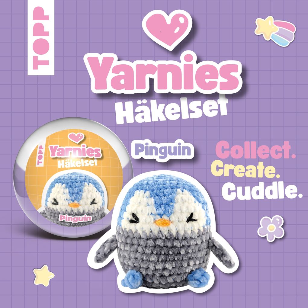 Weitere Ansicht: Yarnies - Collect. Create. Cuddle. Häkelset Pinguin | Jennifer Stiller