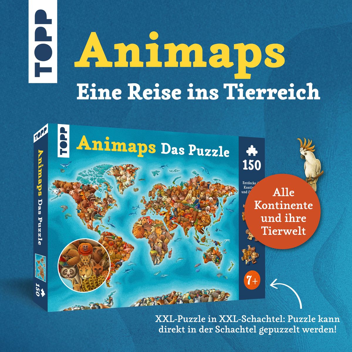 Weitere Ansicht: Animaps: Das Puzzle - 150 Teile.