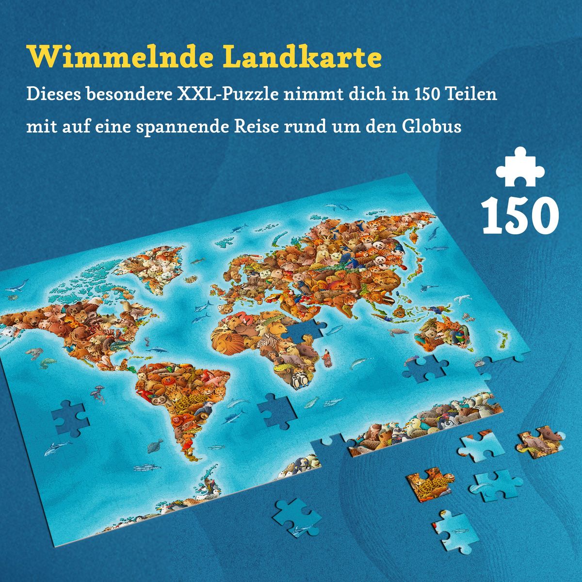 Weitere Ansicht: Animaps: Das Puzzle - 150 Teile.
